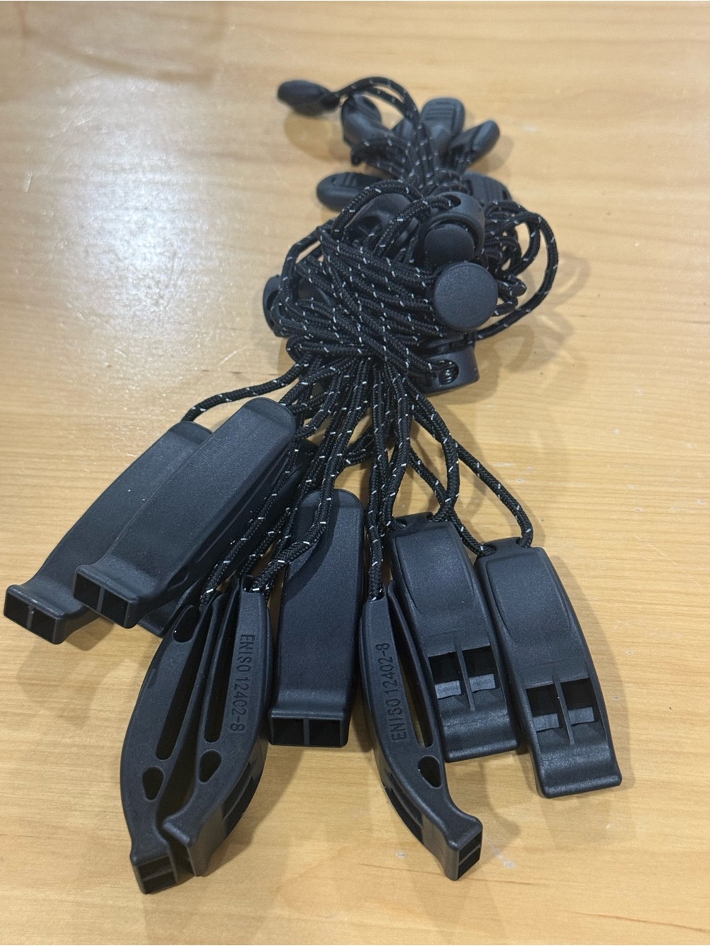 Emergency Survival Whistles, 9 Pack Double Tube Waterproof Safety Whistle new